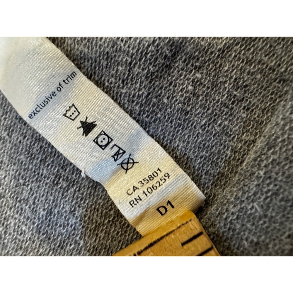 Lululemon Scuba Hoodie Full Zip Heathered Gray Coral Orange Size 8 Thumbholes - Picture 4 of 8